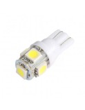 Led auto W5W, T10 cu 5 SMD 24V pentru camion, tir, Xenon Bright
