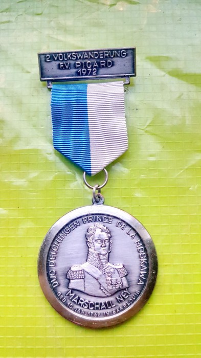 D597-Decoratie MARECHAL NEY Printul Moscovei Duce de Elchingen 1972 nascut 1769.