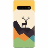 Husa silicon personalizata pentru Samsung Galaxy S10, Abstract Deer