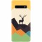 Husa silicon personalizata pentru Samsung Galaxy S10 Plus, Abstract Deer