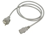 Cablu de Alimentare 1.5m Gri 3x0.75mm2 CEE 7/7 la IEC C13