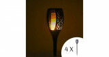 Polifach 36 LED-es kerti Napelemes L&aacute;mpa 76cm - F&aacute;klya (P-202) #fekete 4db