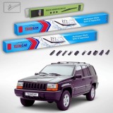 Cumpara ieftin Ștergătoare Jeep Grand Cherokee ZJ 1991-1999 | Set Față și Spate Flat Premium &ndash; TeamCar&reg;