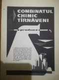 1967 Reclama Combinatul Chimic Tirnaveni comunism industrie epoca aur 24x16,5