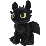 Jucarie din plus Toothless negru asezat, Dragons, 30 cm