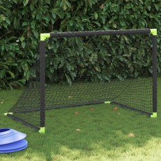vidaXL Poartă de fotbal pentru copii, pliabilă, negru, 90x64x64 cm 4008438