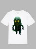 Tricou Alb Bumbac 100% Dama/Barbati, Croiala Clasica, Imprimat, Marimi S-XL, 180 g/mp