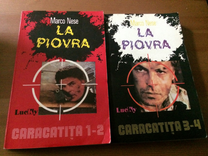 LA PIOVRA CARACATITA MARCO NESE 2 volume vol. 1-2 + vol. 3-4 editura lucky 1993