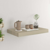 Gossi raft de perete suspendat, stejar, 40x23x3,8 cm, mdf