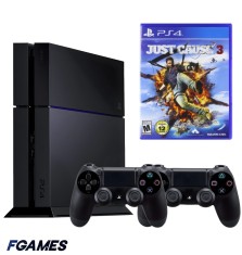 Consola Sony Playstation 4 Ps4 1tb + Doua Controllere + Just Cause 3 PlayStation 4, Second-Hand