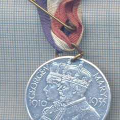 AZ 127 MEDALIE - JUBILEUL DE ARGINT -1910-1935 GEORGE V-MARY -CITY OF LEICESTER