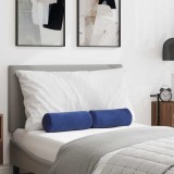 vidaXL Perne Bolster 2 pcs Albastru Poliție &Oslash; 15 x 40 cm 42014296