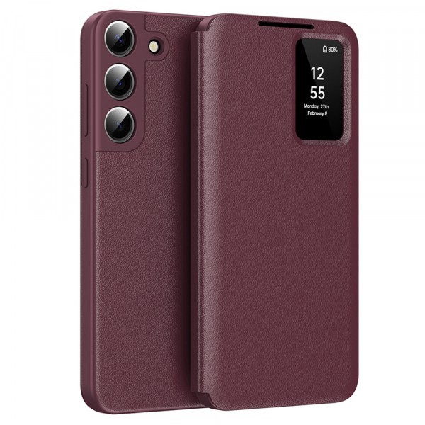 Husa pentru Samsung Galaxy S22+ 5G S906, Techsuit, SmartView, Rosie