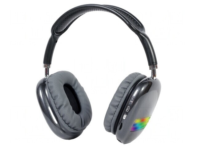 Wireless Headphones with Microphone Black USB-C 20Hz-20kHz