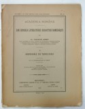 ACADEMIA ROMANA TOM. XXXVII , No. 2 , DIN ISTORIA LITERATURII DIDACTICE ROMANESTI de ONISFOR GHIBU , 1916