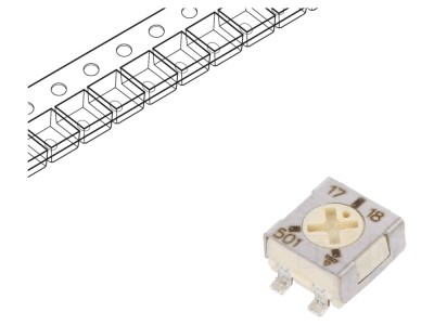 Rezistor SMD 500&amp;Omega;, IP67 foto