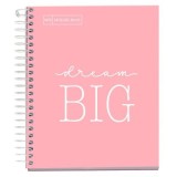 Caiet cu spira Miquelrius Messages, A6, matematica, 100 file, roz