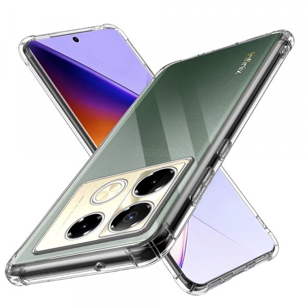 Husa pentru Infinix Note 40 Pro 4G, Techsuit, Shockproof Clear, Transparenta