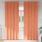 vidaXL Perdele cu perdele 2 pcs Terracota 260 x 140 cm Poliester