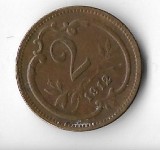 Moneda 2 heller 1912 - Austria, Europa, Bronz