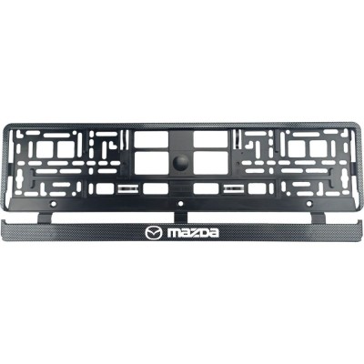 Set 2 bucati, suport numar inmatriculare Carbon, Mazda foto