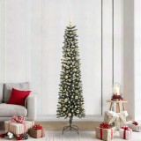 VidaXL Brad de Crăciun artificial cu 300 LED Verde 58 x 58 x 210 cm 3395956
