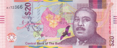 Bancnota Bahamas 20 Dolari 2018 - PNew UNC foto