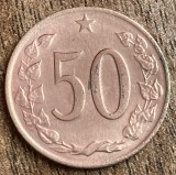 C50 - Moneda foarte veche - Cehoslovacia - 50 haler - 1969