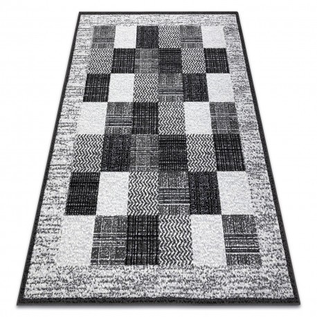 Covor BCF Morad RAFIA Dreptunghiuri, geometric - gri, 140x200 cm