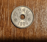 5 bani 1906, J, Rom&acirc;nia, XF