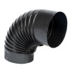 Cot pentru soba pe lemne, 90˚, 120mm, Gri mat FarmGarden AgroTrade
