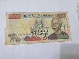 bancnota tanzania 1000 sh 2000