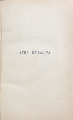 Kyra Kyralina(carte in franceza)- Panait Istrati