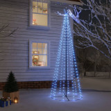Brad de Craciun conic, 310 LED-uri, albastru, 100x300 cm GartenMobel Dekor, vidaXL