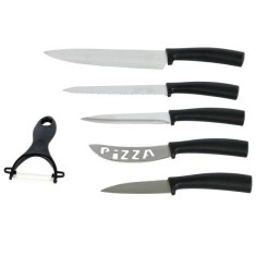 Set 5 cutite AXENTIA cu lame din otel inoxidabil plus curatitor de legume cu