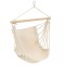 Scaun leagăn/hamac mare, alb crem, material textil