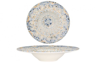 Bonna Farfurie cu paste - Luca Mosaic - Por&amp;Aring;&amp;pound;elan - 28 cm (400cc) - set de 2 foto