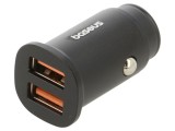 Alimentator USB Baseus 2 Porturi USB A 12-24V 30W Negru
