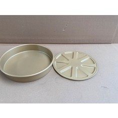 Matrite de copt din metal, diametru 23 cm, auriu