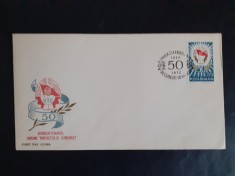 1972 - Semicentenarul U.T.C. - FDC foto