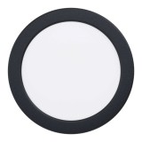 Spot fix LED Eglo Fueva 5, 10.5W, alb-negru