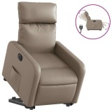 Cumpara ieftin Fotoliu rabatabil electric cu ridicare, cappuccino