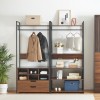 Set 2 suporturi haine Larem cu 2 sertare si 6 compartimente [en.casa] HausGarden Leisure, [en.casa]