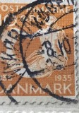 Timbre Danemarca Interbelica TMB1DK 1835 10 ore
