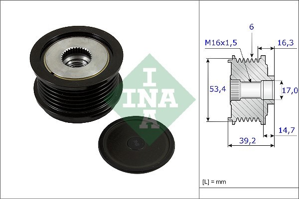 INA 535 0236 10 Sistem roata libera, generator