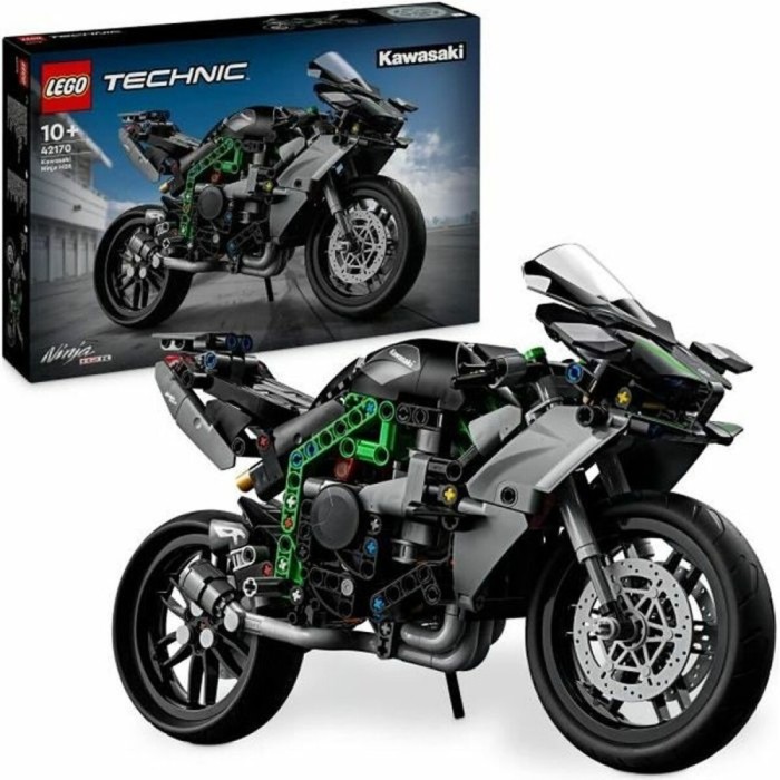 Set de Construcție Lego Technic 42170 Kawasaki Ninja H2R Negru 643 Piese