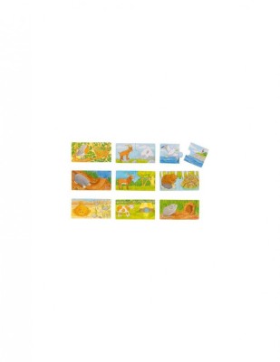 Set de 9 puzzleuri Unde locuiesc animalele? foto