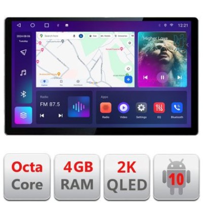 Navigatie dedicata Edonav Kia Rio 2019-, Ecran 2K QLED 13&amp;quot;,Octacore,4Gb RAM,32Gb Hdd,4G,360,DSP,Carplay,Bluetooth CarStore Technology foto