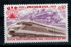 Monaco 1972 - Tren, caile ferate, neuzat foto