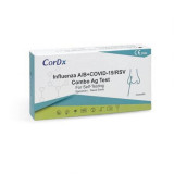Cumpara ieftin Kit de testare rapida pentru gripa A si B + Covid19 + RSV, 1 bucata, CorDX